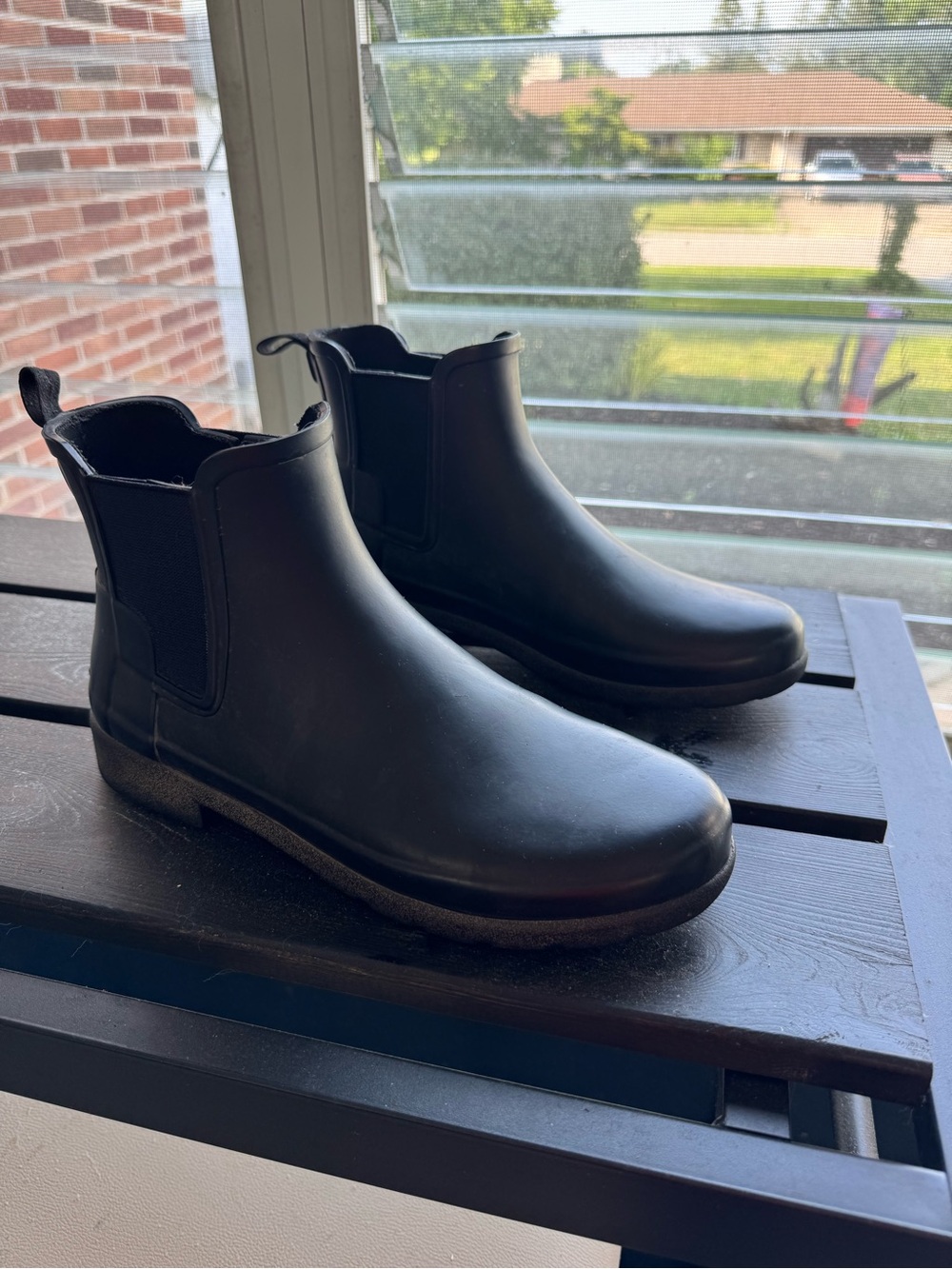 Hunter Black Chelsea Rain Boots - Picture 3 of 4